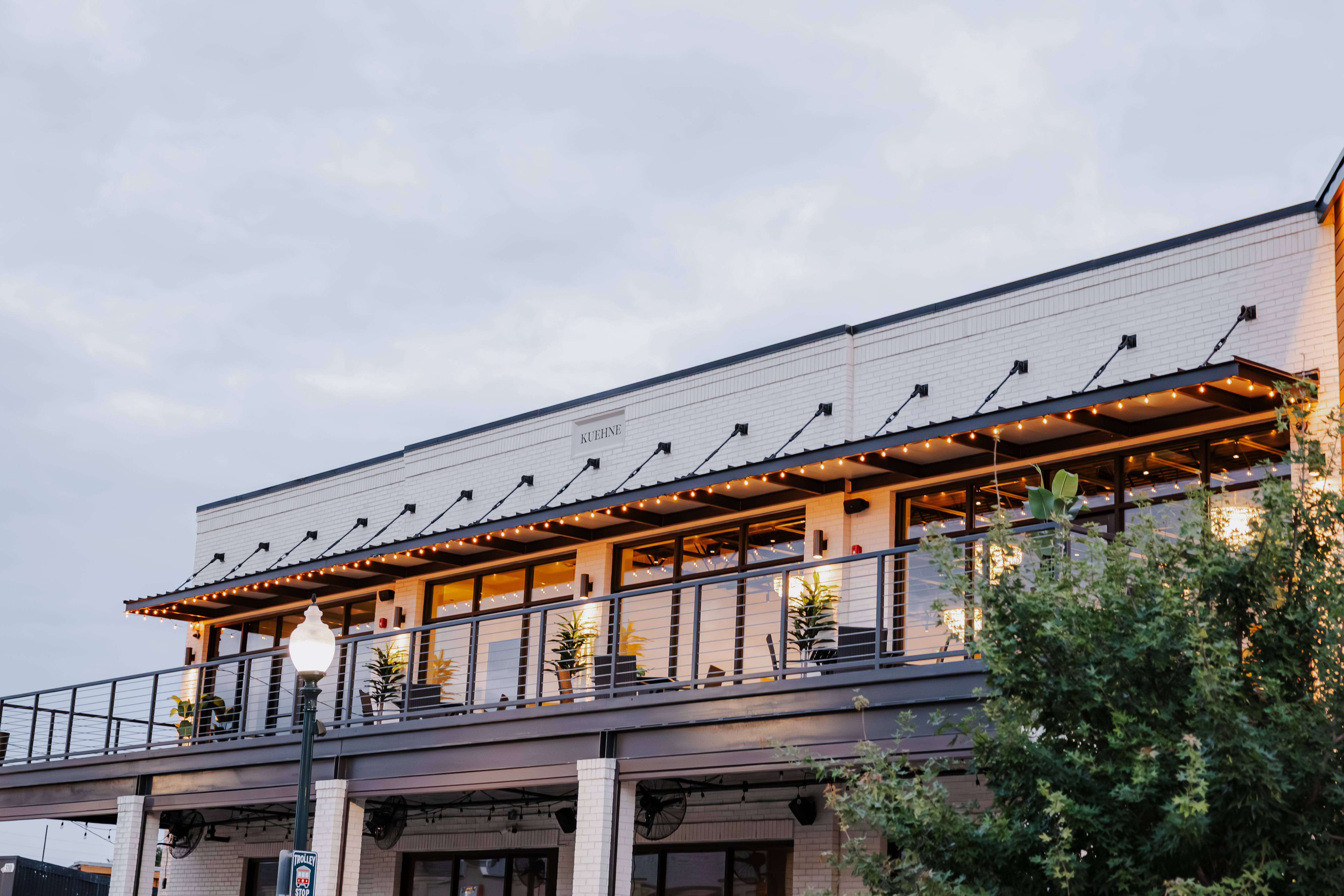 The Chestnut Hall building exterior in downtown McKinney
